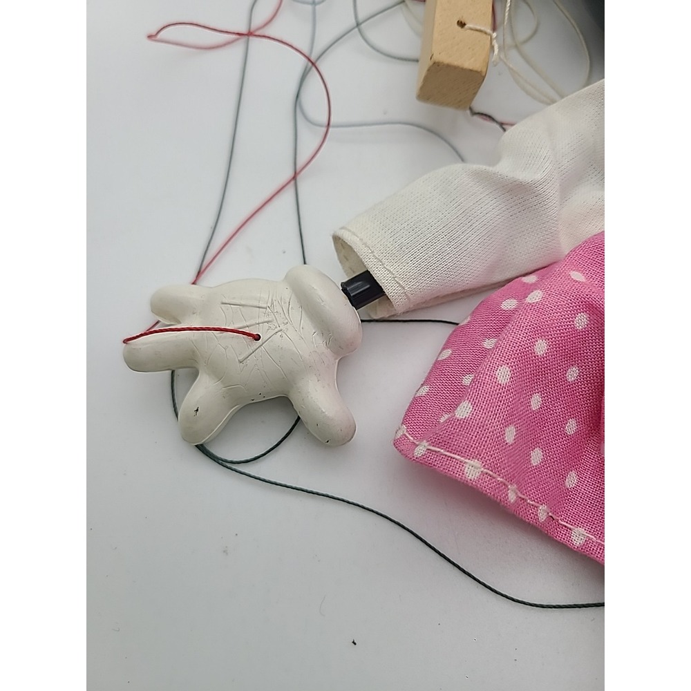 Vintage Early Pelham Puppet 'Minnie Mouse' Marionette String Tangle See Pictures - Picture 8 of 13